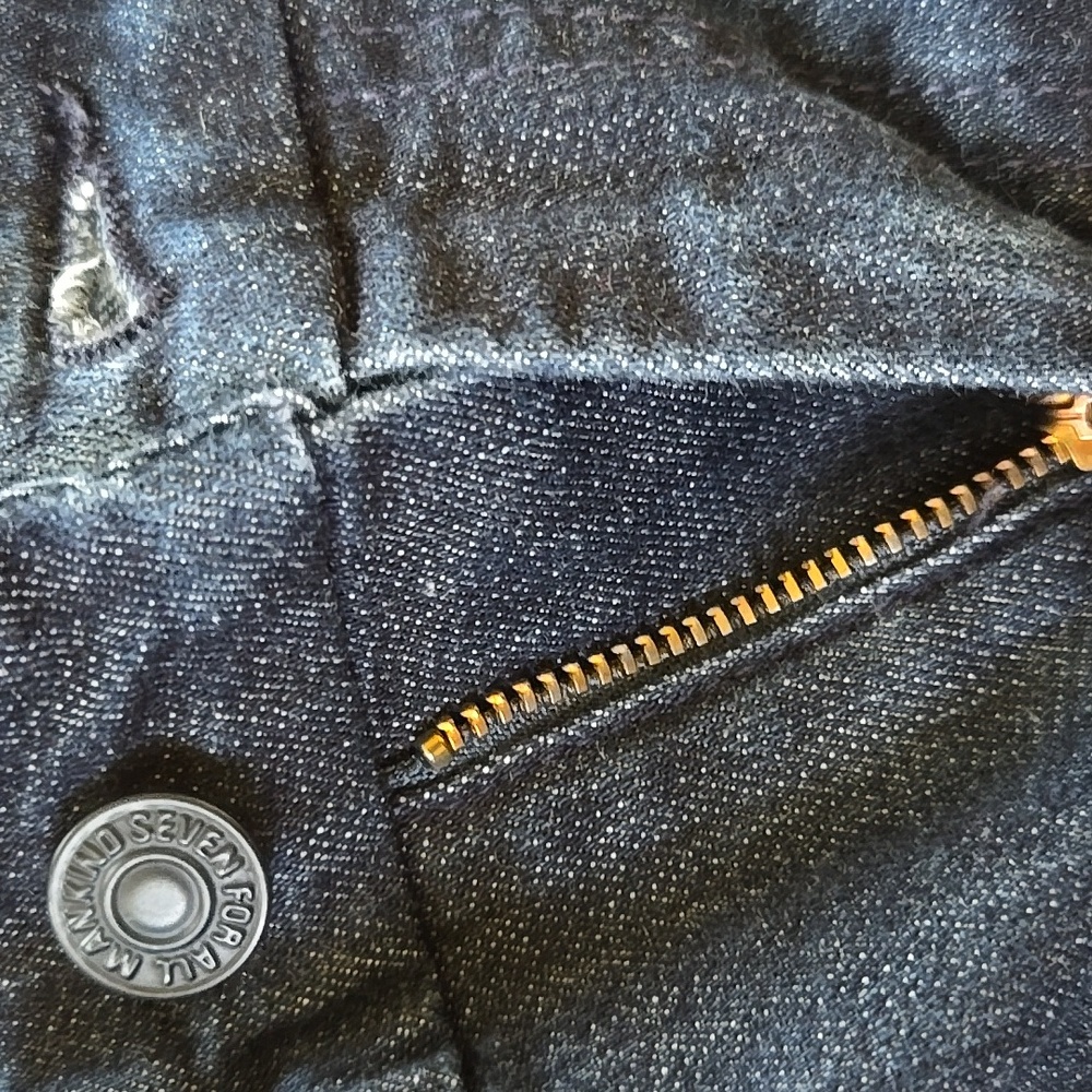 7 for All Mankind The Lexie Petite 'A' Pocket Bootcut Jeans Dark Wash EUC - 29 - Picture 12 of 12